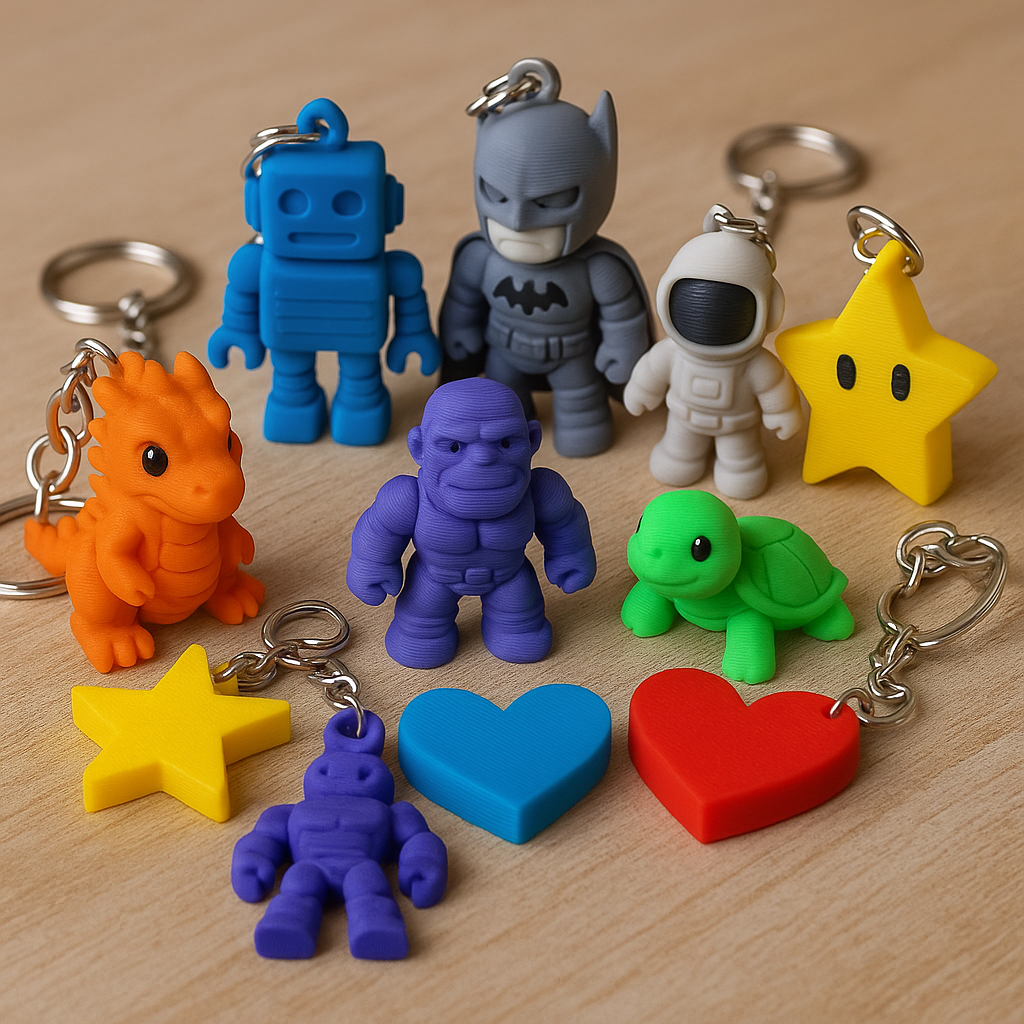 Custom 3D Printed Character Keychains – Horror & Fantasy Minis